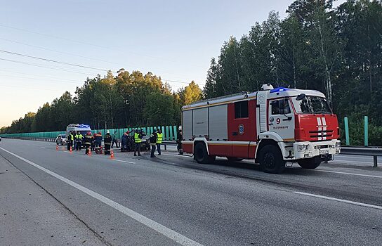 Под Екатеринбургом водитель устроил лобовое ДТП и погиб