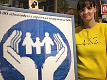 Анастасия Жужгина создала алмазную мозаику в честь 45-летия Вологодской городской поликлиники № 4