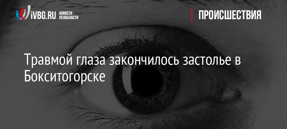 Травмой глаза закончилось застолье в Бокситогорске