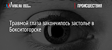 Травмой глаза закончилось застолье в Бокситогорске