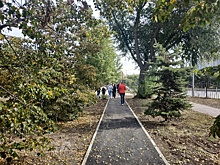 Наталья Котова прогулялась по парку Калининского района и Университетской набережной