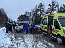 Во Владимирской области Chevrolet столкнулся с грузовиком