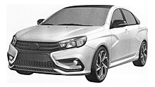 LADA Vesta Sport дебютировала на патентных скетчах