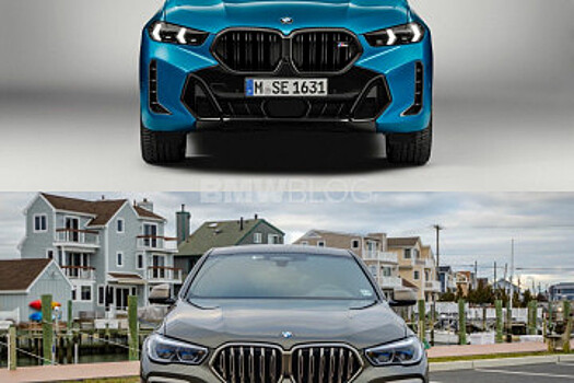 Сравнение BMW X6 2024 года с Facelift и X6 до обновлений