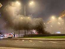 Автомобиль загорелся в тоннеле в Москве