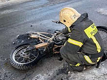 Питбайк загорелся на ходу у молодого нижегородца