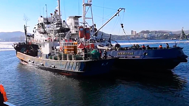 ФСБ задержала корейское судно с тоннами незаконно добытого краба в Приморье