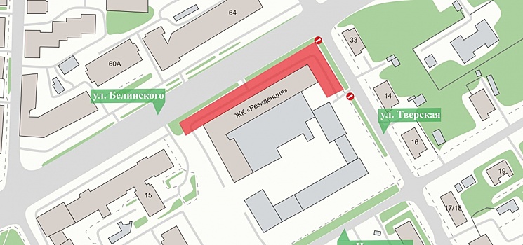 Парковку ограничат на улице Белинского в Нижнем Новгороде