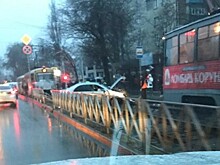 В Краснодаре в результате ДТП заблокировано движение трамваев