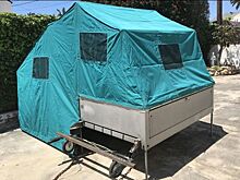 Одноколесный прицеп-кемпинг — гениальное изобретение 1955 года