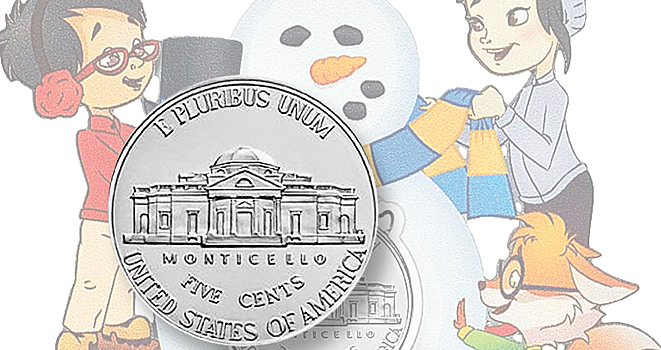 Монеты – праздничные украшения – от монетного двора США