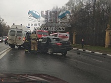 Перекрыли три полосы. Массовое ДТП произошло в Приокском районе