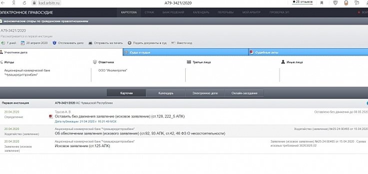 По делу «Чувашкредитпромбанка» хотят расторгнуть договор на 36 млн