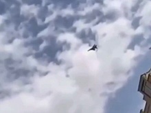 Истребитель МиГ-29 в небе над Тегераном сняли на видео