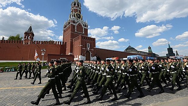 Во вторник в Москве пройдет первая репетиция Парада Победы