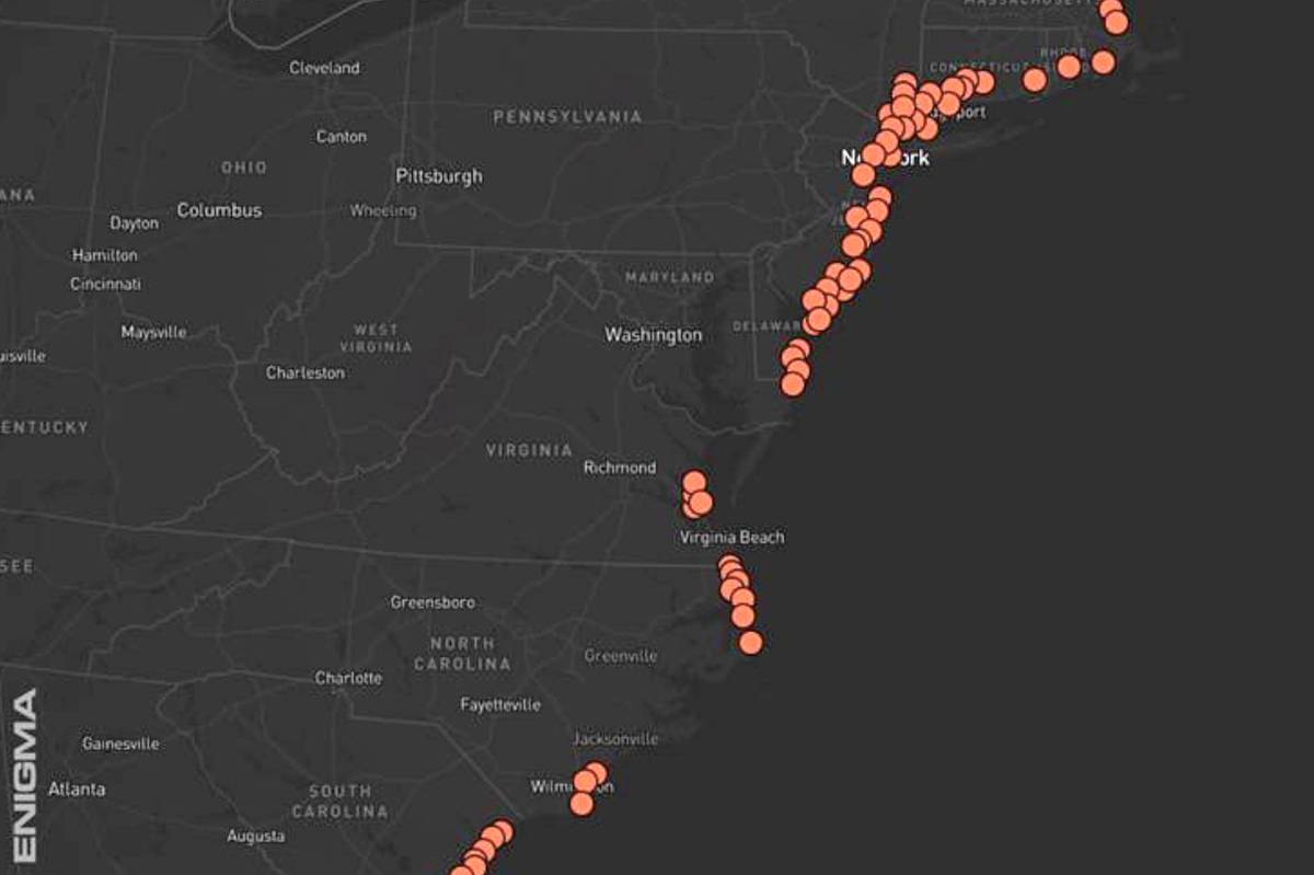 У побережья США зафиксировали аномальные подводные объекты