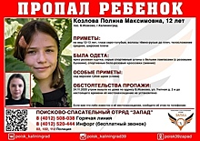  Ушла из дома и пропала: в Калининграде ищут 12-летнюю школьницу 