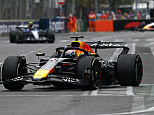 Макс Ферстаппен выиграл гонку в Баку с Большим Шлемом, Пиастри сошёл