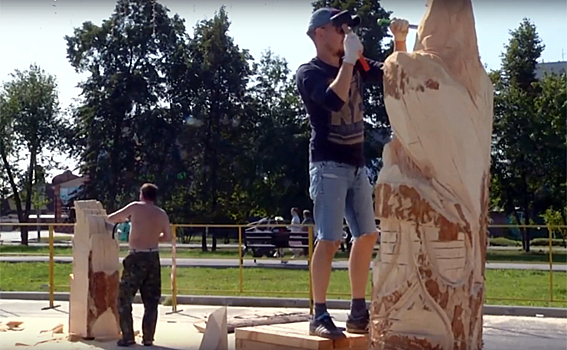 Где в Бердске расставят скульптуры из дерева, созданные ко Дню города