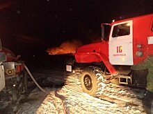 Добровольные пожарные ликвидировали в с. Метляево Иркутской области пожар в гараже