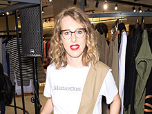 Ксения Собчак на салонном показе мод Натальи Гольденберг