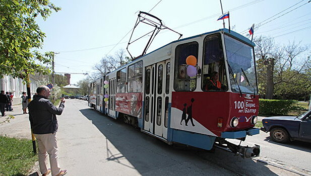 В Евпатории на линию выпустили Балтеровский трамвай