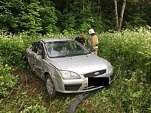 В Андреевском "Форд" врезался в "Камаз" и улетел в кювет