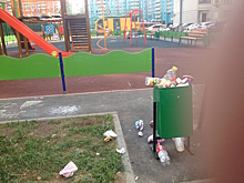 Жители Красногорска жалуются на отсутствие уборки детских площадок