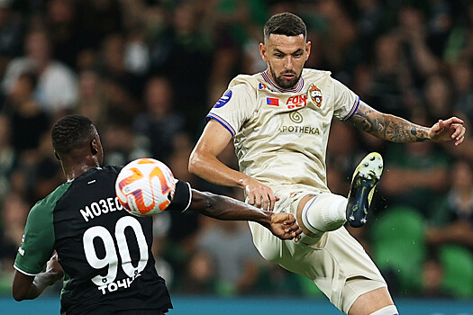 «Краснодар» забил на последней минуте и обыграл ЦСКА в матче РПЛ