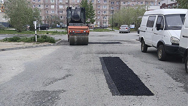 Ямочный ремонт начался в северной части Нового Уренгоя