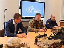 Участники "Школы героев" представили студентам Самарского политеха передвижной музей атрибутики СВО