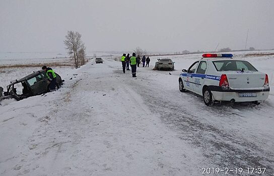 На Южном Урале из-за снегопада произошло ДТП, в котором трое погибли