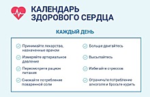 ЗДОРОВЬЕ ПО РАСПИСАНИЮ: ПОЗАБОТЬТЕСЬ О СВОЕМ СЕРДЦЕ