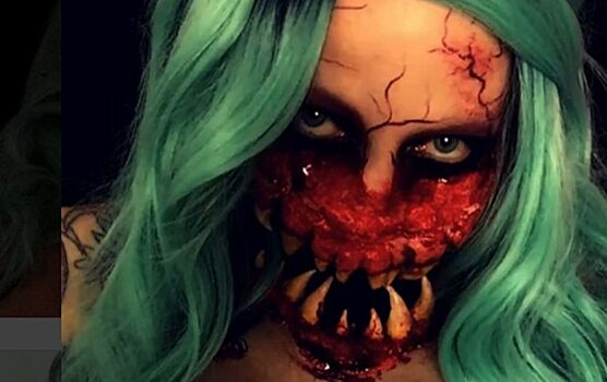 Пользовательница Instagram впечатлила подписчиков пугающим макияжем