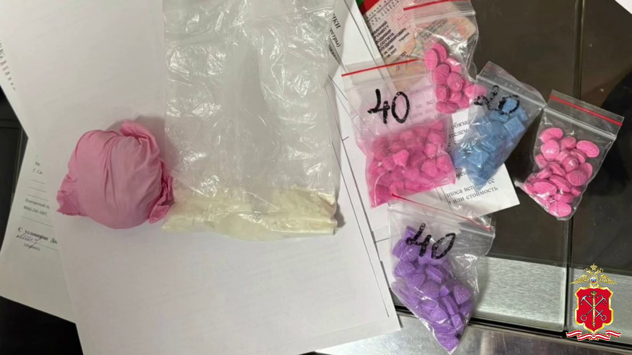 Полицейские Петербурга изъяли у задержанного иностранца килограмм наркотиков, в том числе кокаин