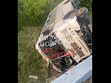 Маршрутка вылетела с моста в Краснобаковском районе