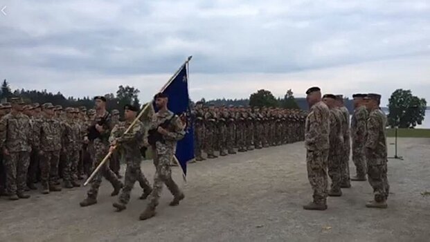 В армии Латвии принимают присягу под гимн Waffen SS