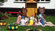 В красноярском детском саду открылась уличная библиотека
