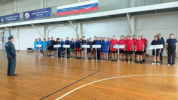 Пожарные из Вологды заняли призовые места на внутренних состязаниях по волейболу