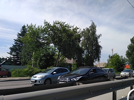 Новосибирцы встали в глухую пробку на Бердском шоссе