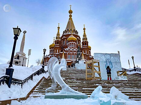   Ледяная арка с Илией пророком на колеснице будет встречать гостей фестиваля ангелов и архангелов в Ижевске  