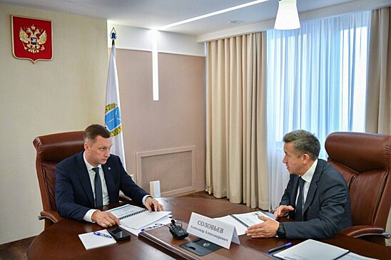 Роман Бусаргин встретился с руководителем регионального управления Росреестра Александром Соловьевым