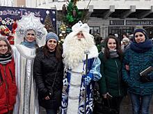 На площади перед Губернским театром отметили наступление Нового года