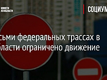 На восьми федеральных трассах в Ленобласти ограничено движение