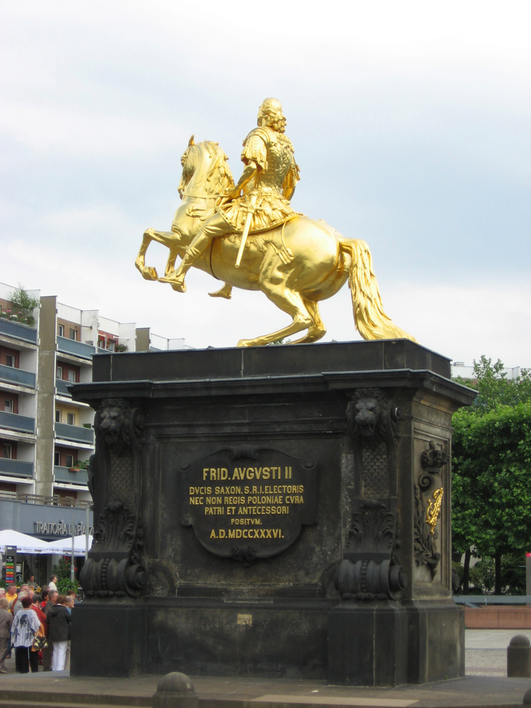 Золотой всадник, Дрезден, Германия