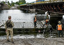 Украинские войска потеряли танк при форсировании реки