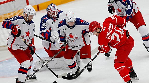 ЦСКА всухую обыграл «Спартак» в матче КХЛ