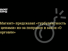 "Магнит" предупредил о "турбулентности цен на продукты" из-за "закона Яровой"