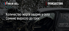 Количество жертв аварии у села Сомино выросло до трех