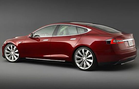 Илон Маск выехал к зрителям на обновлённой версии Model S